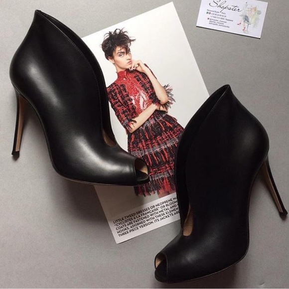 GIANVITO ROSSI Iconic Suede Vamp D'Orsay Booties Size: 11 | IT 41 - Picture 13 of 17